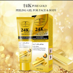 24k Pure Gold Peeling Gel For Face And Body 30 Seconds Remove Skin Aging Keratin Deep Cleaning